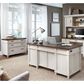Riva Ridge Caraway 2-Piece Executive Desk and Lateral File Set in Aged Ivory, , large
