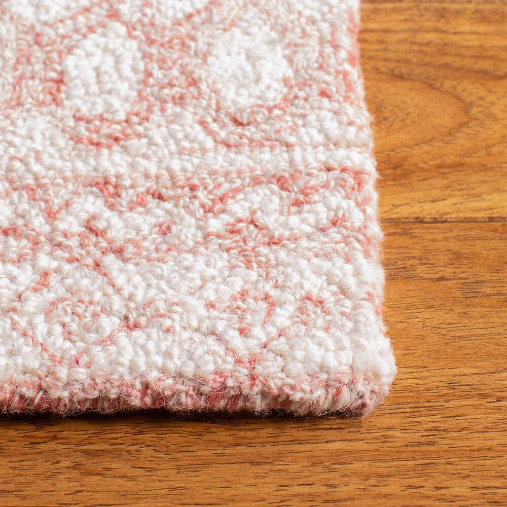 Safavieh Micro-Loop Southwestern 6&#39; x 9&#39; Pink and Ivory Area Rug, , large