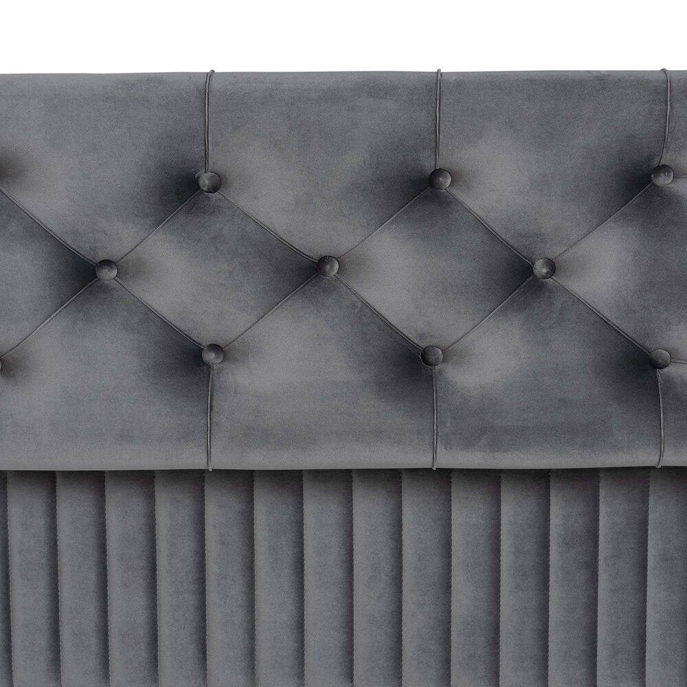 Baxton Studio Hanley Storage Ottoman in Grey, , large