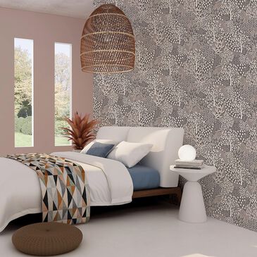 Tempaper Woodland Fantasy 198" x 20.5" Peel and Stick Wallpaper in Mythical Grey, , large