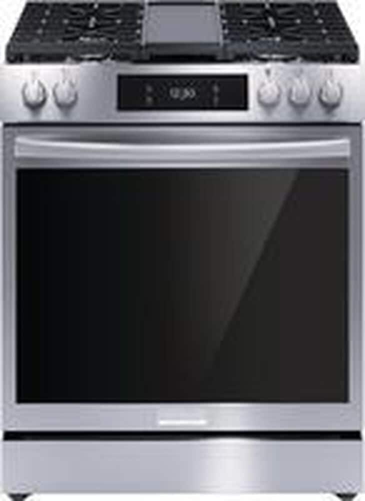 Frigidaire Gallery 30&quot; Front Control Gas Range with Total Convection in Stainless Steel, , large
