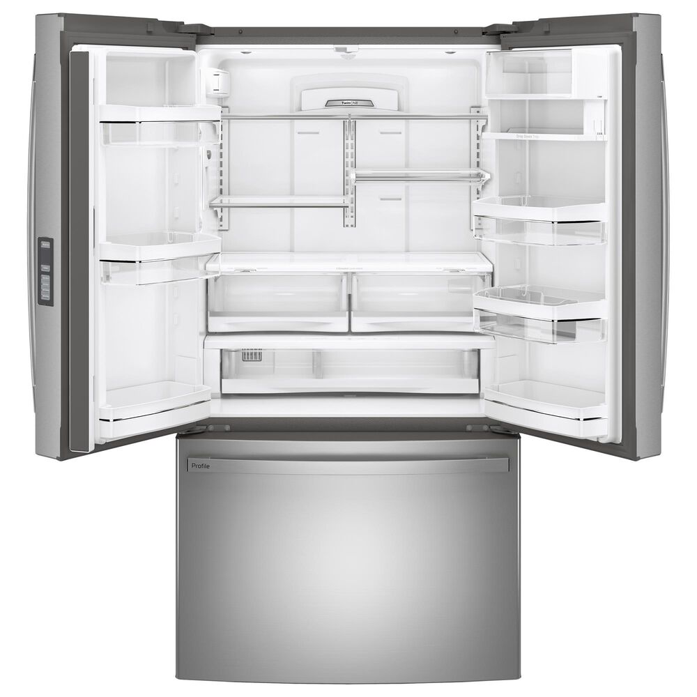 GE Profile 23.1 Cu. Ft. French-Door Refrigerator in Fingerprint Resistant Stainless Steel, , large