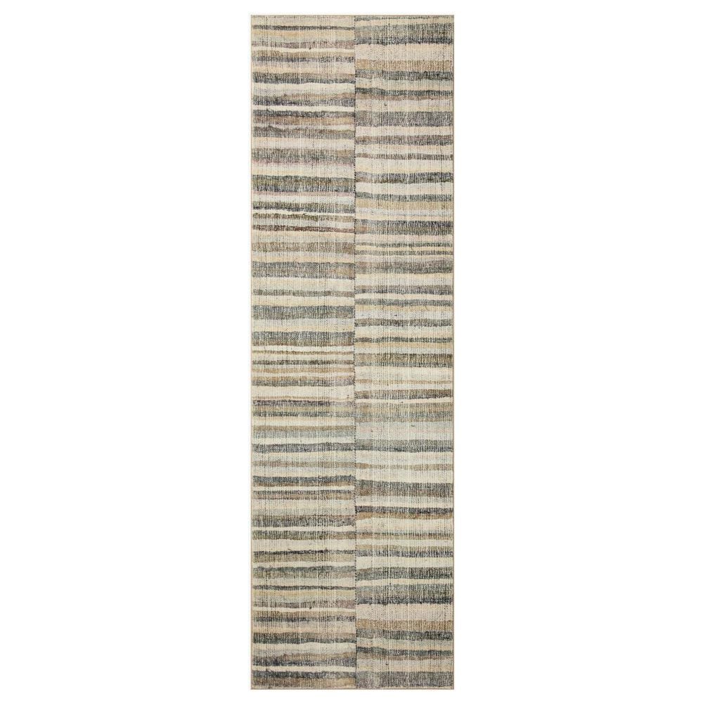 Chris Loves Julia x Loloi Humphrey 2"3" x 9"6" Natural and Moss Runner, , large
