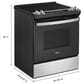 Whirlpool 4.8 Cu. Ft. Electric Range with Frozen Bake in Stainless Steel, , large