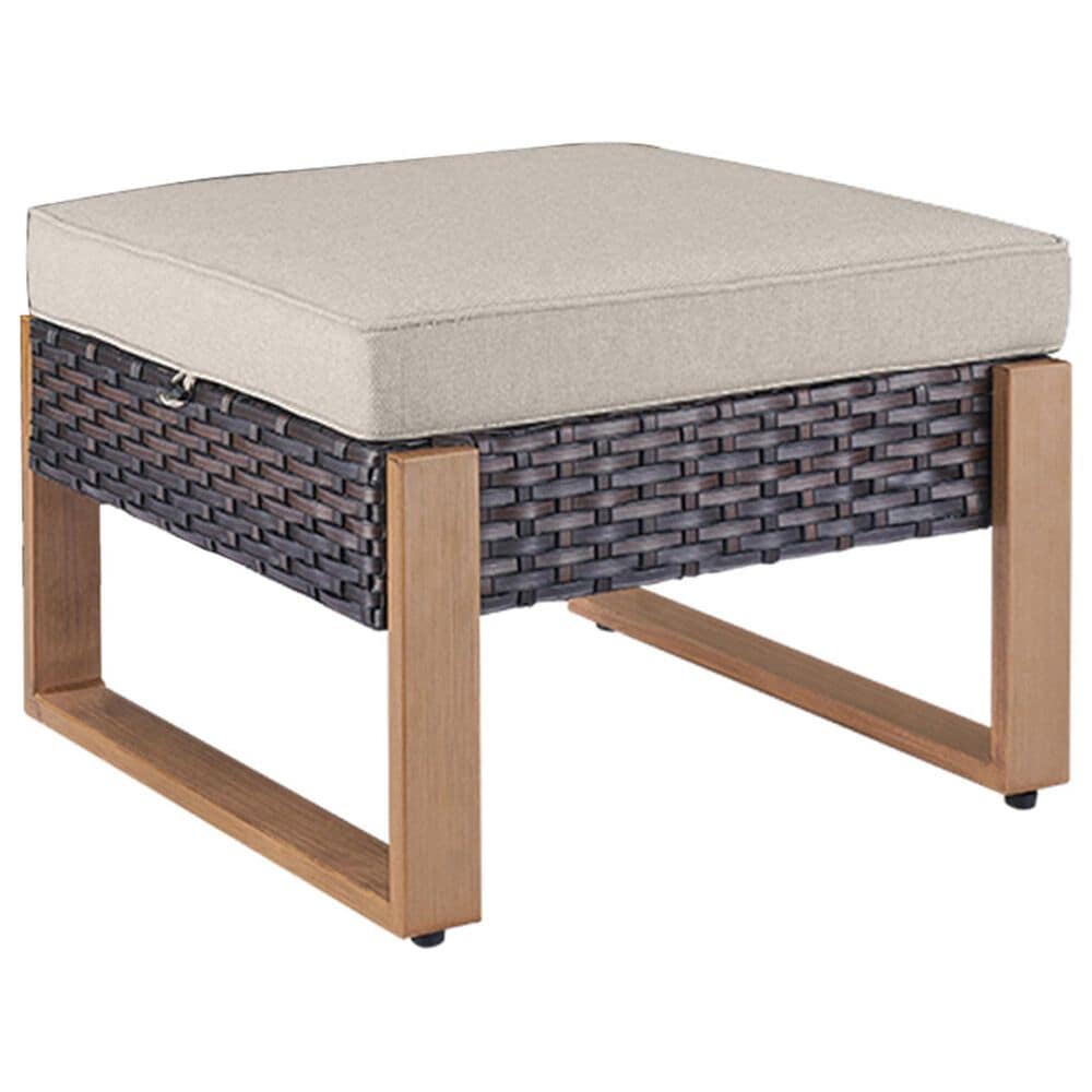 Sunwell Garden 6-Piece Patio Fire Pit Set in Beige, , large