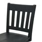 Hawthorne Furniture Solid Wood Slat Back Counter Stool in Black, , large