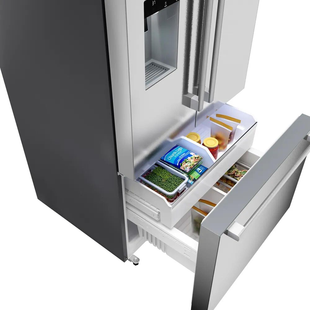 Bosch 26 Cu. Ft. 500 Series French Door Bottom Mount Refrigerator in Stainless Steel, , large