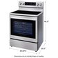 LG 6.3 Cu. Ft. Smart Wi-Fi Enabled True Convection InstaView Electric Range with Air Fry in Stainless Steel, , large