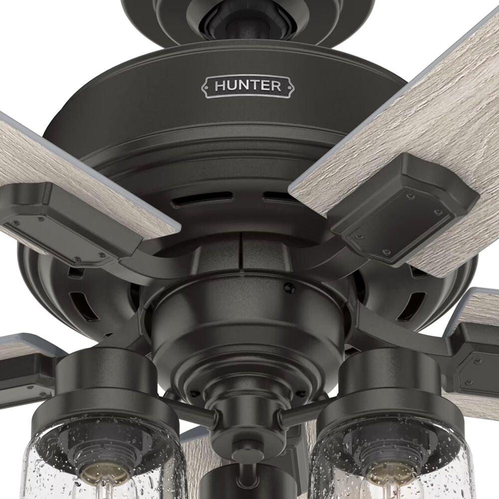 Hunter Hartland 52&quot; Ceiling Fan with LED Lights in Noble Bronze, , large