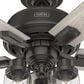 Hunter Hartland 52" Ceiling Fan with LED Lights in Noble Bronze, , large