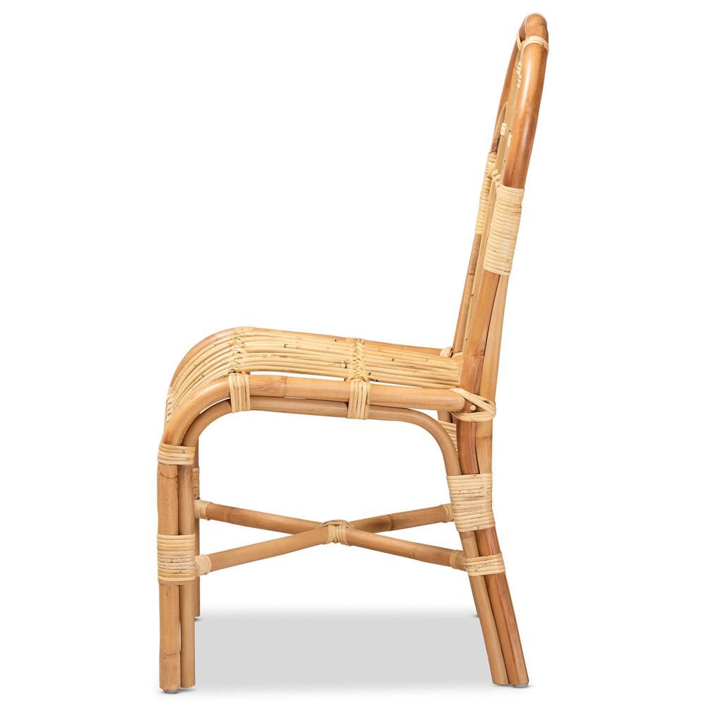 Baxton Studio Athena Rattan Chair In Natural Nebraska Furniture Mart