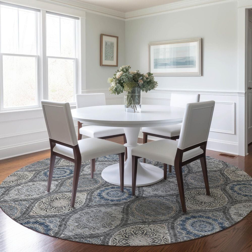 Dalyn Rug Company Solace SL1 8&#39; Round Gray Area Rug, , large