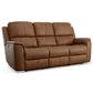 Flexsteel Henry 3-Piece Power Reclining Living Room Set in Caramel, , large