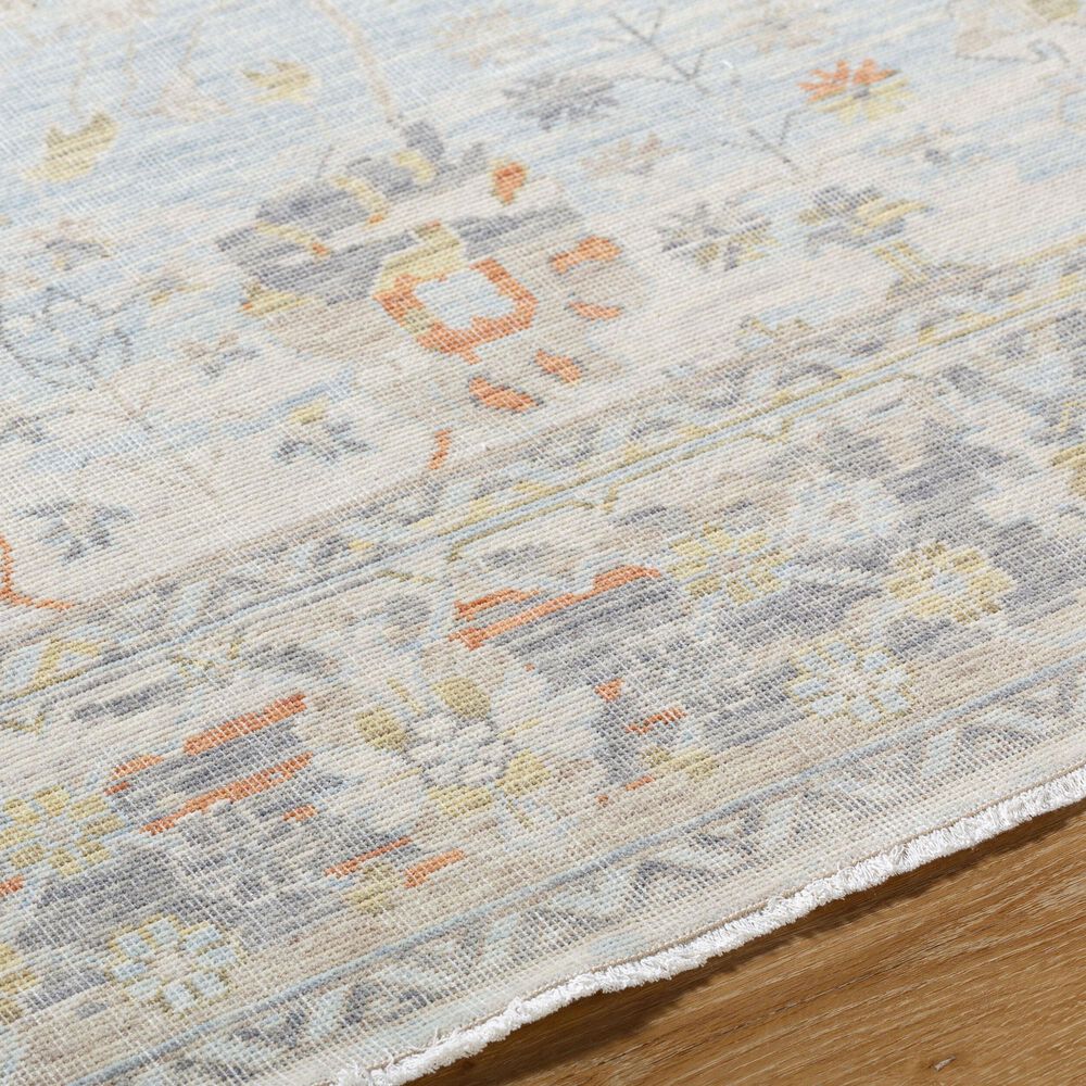 Surya Once Upon a Time Light Gray, Pale Blue, Gray, Tan, Light Olive and Dusty Coral 8'10" x 11'10" Area Rug, , large