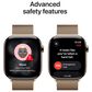 Apple Watch Series 11 (GPS+Cellular) 46mm Titanium Case with Milanese Loop - S/M in Gold and 2-Year AppleCare+, , large