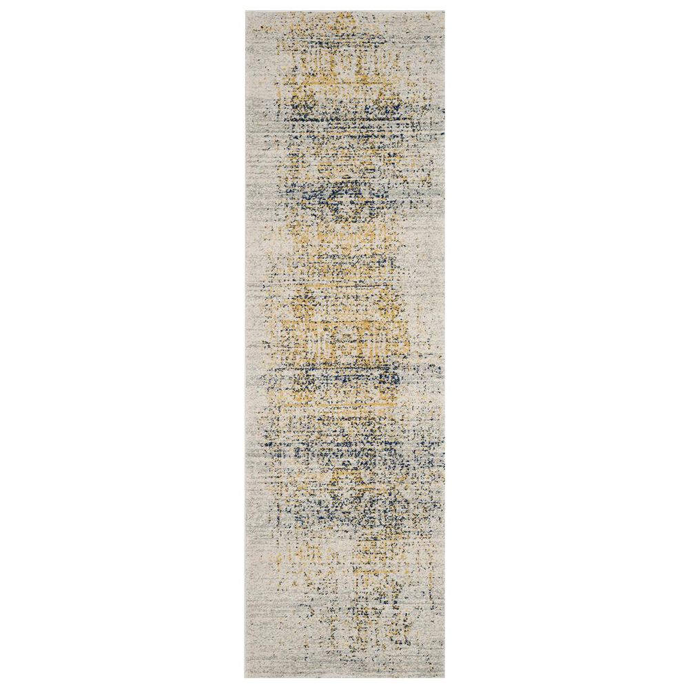 Safavieh Evoke EVK232C 2"2" x 9" Ivory and Blue Runner, , large