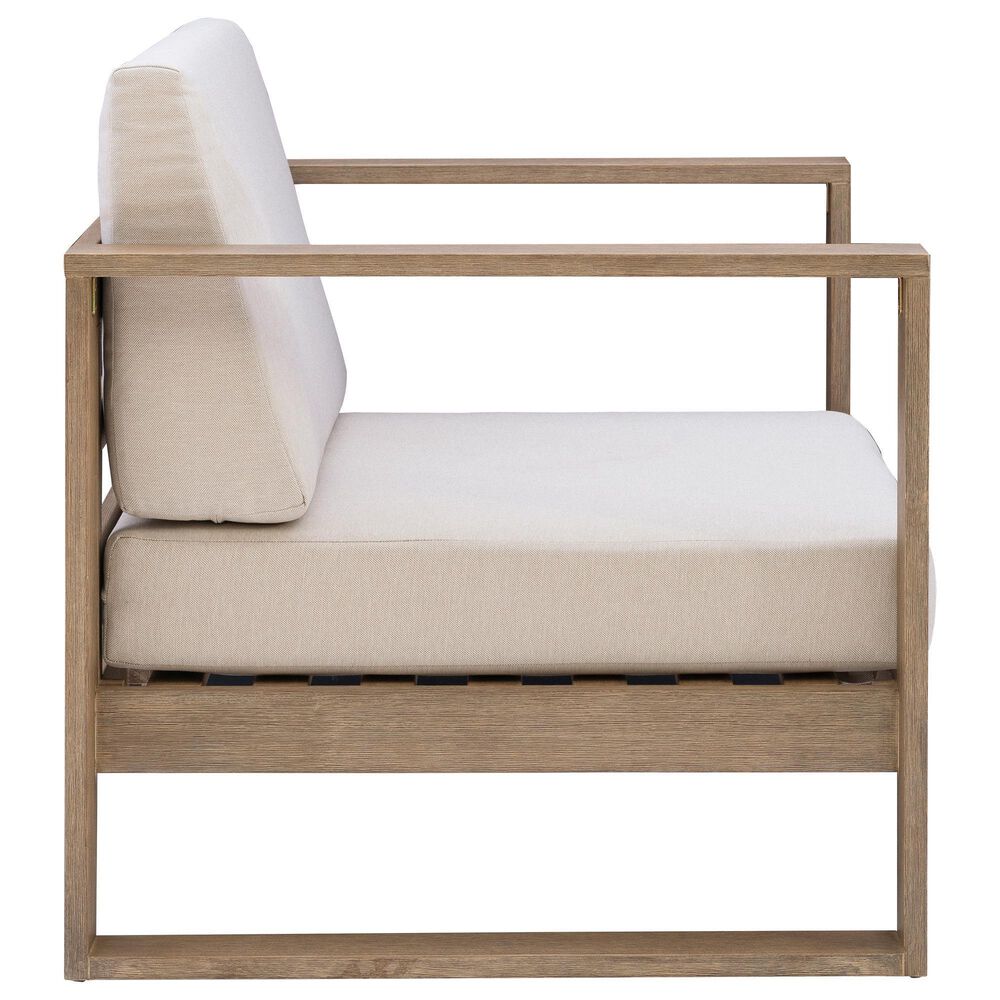 Linon Home Decor Silas Patio Arm Chair in Beige, , large