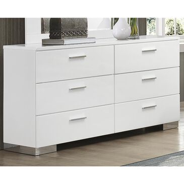 Pacific Landing Felicity Dresser in High Glossy White, , large