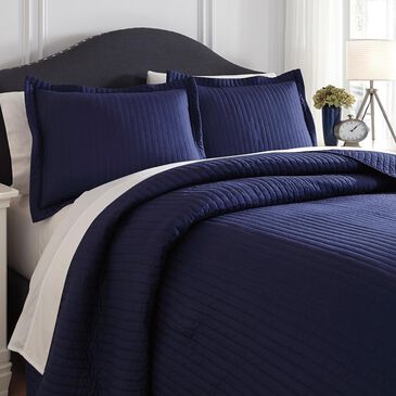 Signature Design by Ashley Raleda King Coverlet Set in Navy, , large