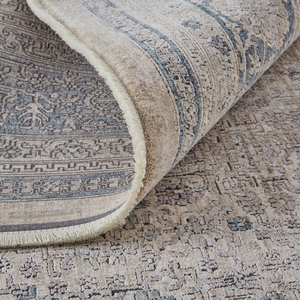 Feizy Marquette 2&#39;8&quot; x 12&#39; Gray Runner, , large