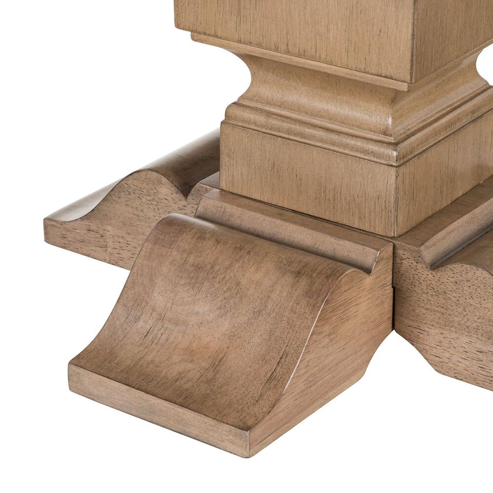 Belle Furnishings Haven Hills Round End Table in Camel Beige, , large