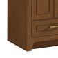 37B Lucerne 24" Single Bathroom Vanity Cabinet in Dark Maplewood with Marble Top and Backsplash, , large