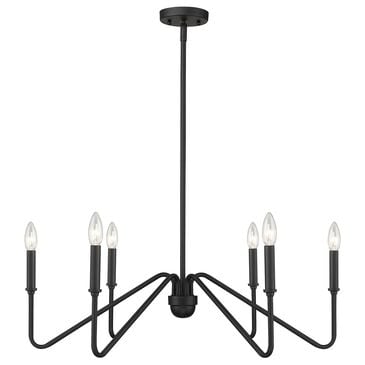 Golden Lighting Kennedy 6-Light Chandelier in Natural Black, , large