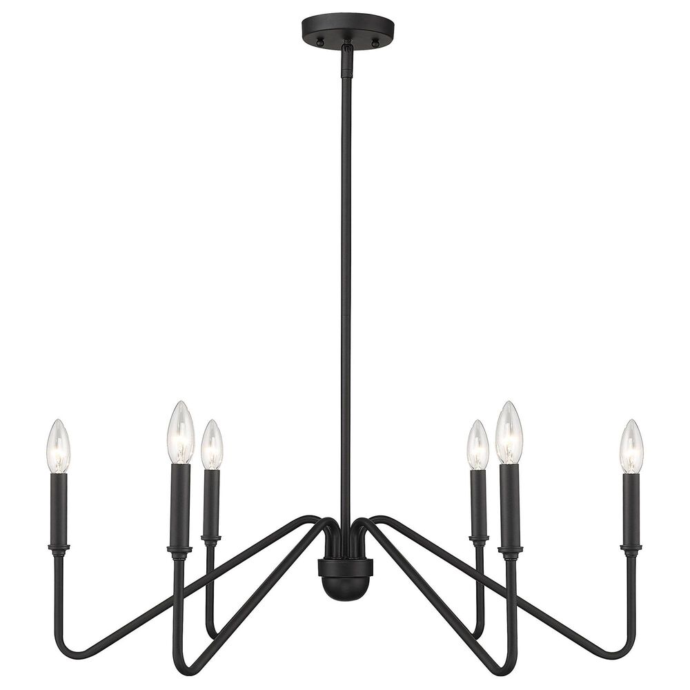 Golden Lighting Kennedy 6-Light Chandelier in Natural Black, , large