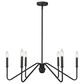 Golden Lighting Kennedy 6-Light Chandelier in Natural Black, , large