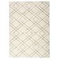 Nourison Dreamy Shag Geometric 4" x 6" Ivory Area Rug, , large