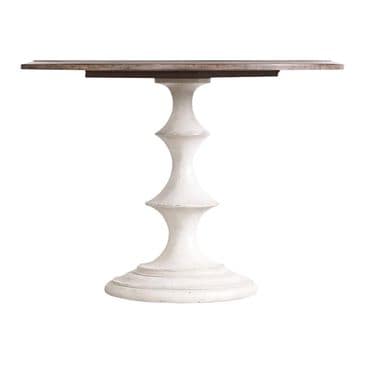 Hooker Furniture Melange Brynlee 42" Table in Walnut and White - Table Only, , large