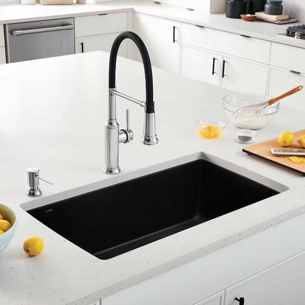 Blanco Diamond Super Single Bowl Kitchen Sink in Coal Black, , large