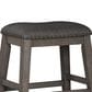Ashley Caitbrook 24"Backless Counter Height Stool in Antiqued Gray Wash, , large