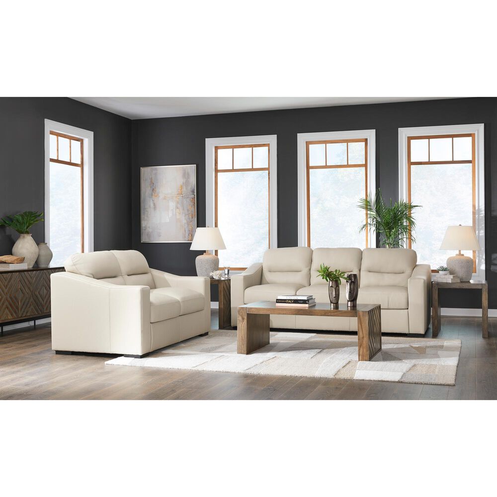 Ashley Treasure Trove Stationary Sofa and Loveseat Set in Almond, , large