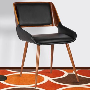 Blue River Panda Dining Chair in Black and Walnut, , large
