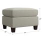 Bassett Spencer Ottoman in Seamist, , large