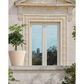 Alfresco Home Shabby Round Patio Planter in Pearl White, , large