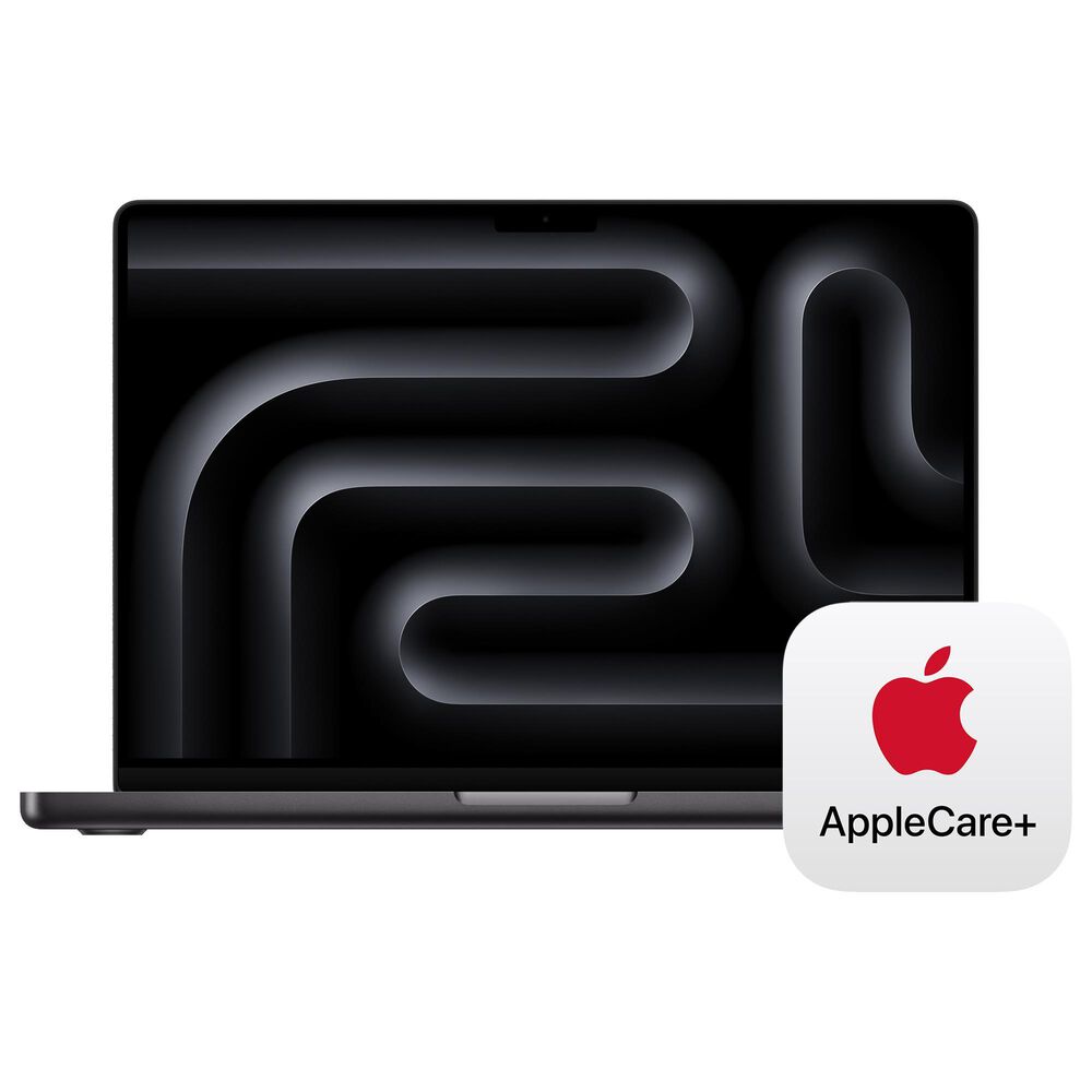 Apple MacBook Pro 14.2" Laptop - Apple M4 chip 10-core - 16GB RAM - 10-core GPU - 512GB SSD in Space Black with 3-Year AppleCare+, , large