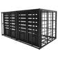 HOMLUX 61" Extra Large Heavy Duty Metal Dog Crate for Large Dogs in Black, , large