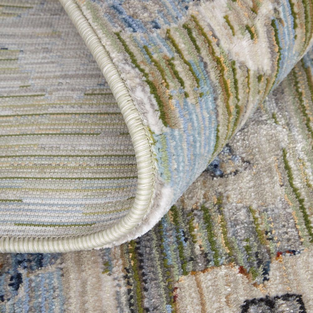 Feizy Melrose 7&#39;10&quot; x 10&#39;3&quot; Green and Ivory Area Rug, , large