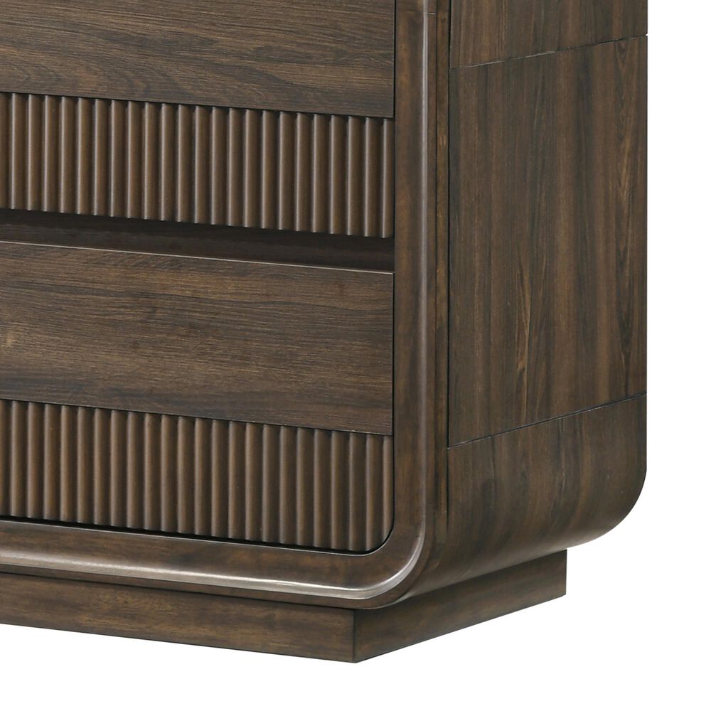 Crown Mark Kinkaid Queen Bed with Two Nightstands in Brown, , large