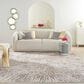 Nourison Metallic 8" x 10" Grey Mocha and Gold Area Rug, , large