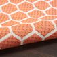 Nourison Twist Reversible 2"2" x 8" Coral Indoor/Outdoor Runner, , large