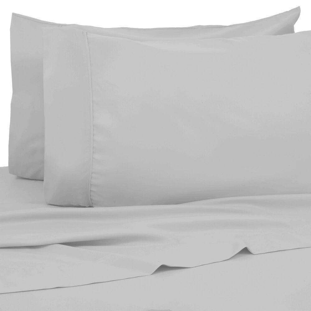 Trade Linker 4-Piece Queen Dorm Room 200 Thread Count Sheet Set in Silver, , large