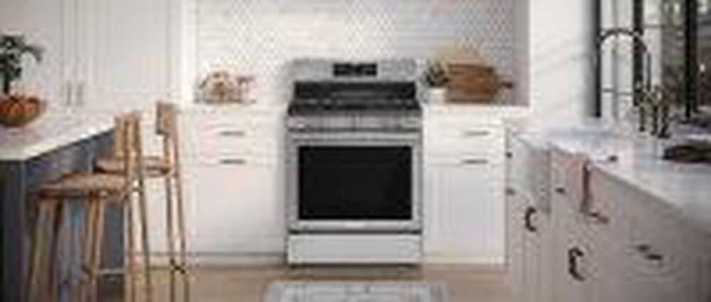 Frigidaire Gallery 30&quot; Rear Control Gas Range with Total Convection in Stainless Steel, , large