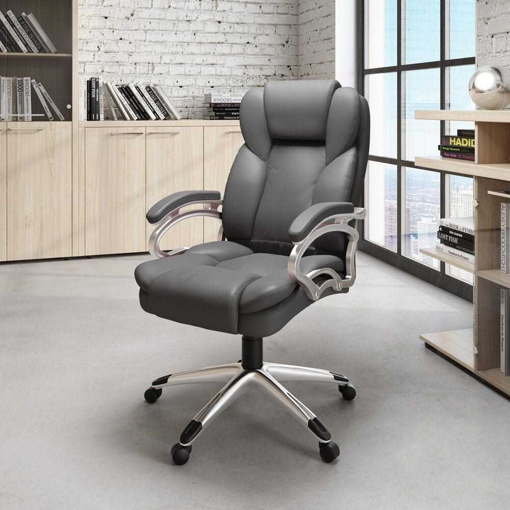 CorLiving Workspace Executive Office Chair in Steel Grey, , large