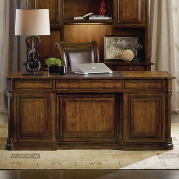 Hooker Furniture Tynecastle Executive Desk in Warm Chestnut, , large