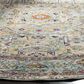 Safavieh Aria ARA199C 6"6" Round Cream and Blue Area Rug, , large