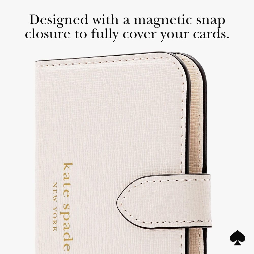 Kate Spade Morgan Magnetic Phone Wallet in Cream, , large