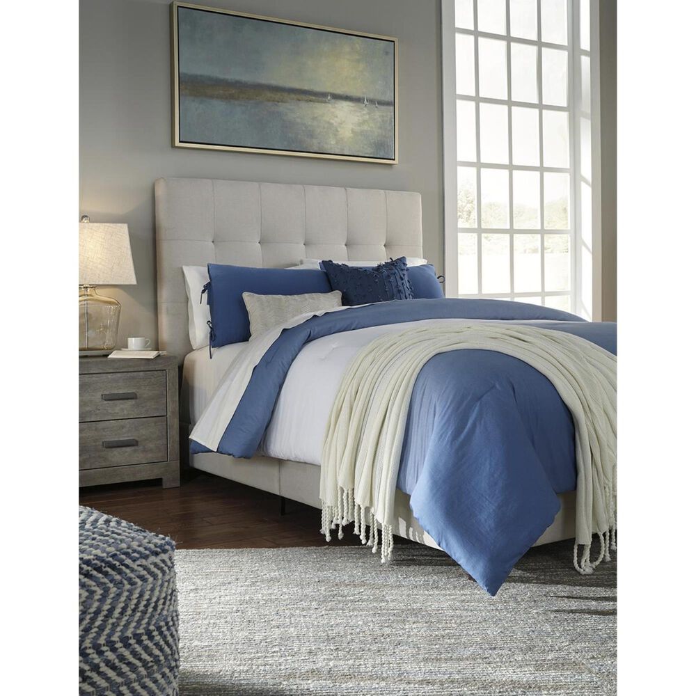 Ashley Culverbach Queen Upholstered Bed in Beige, , large